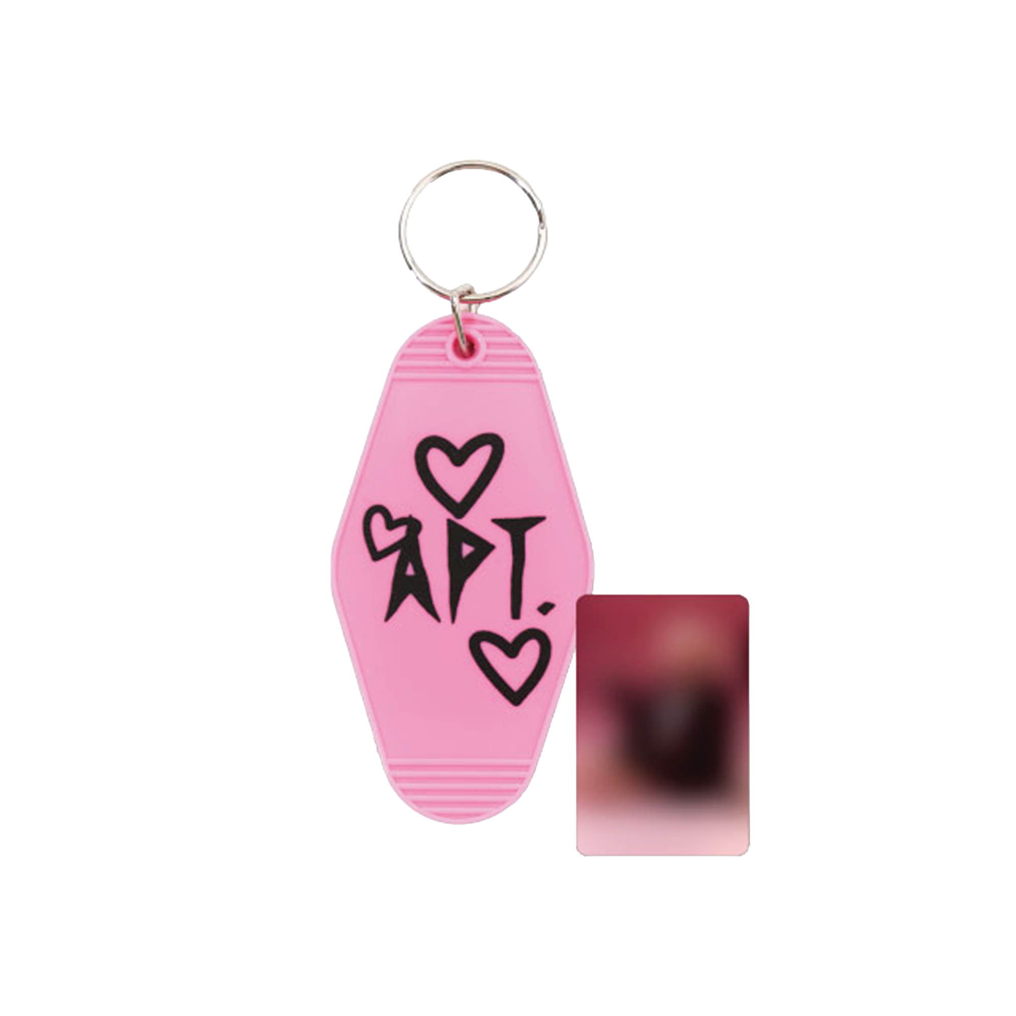 ROSÉ [ROSIE] | APT | Hearts Keychain - Pink